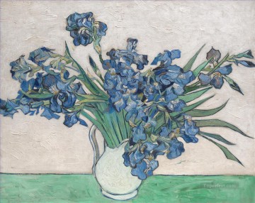  irises Oil Painting - Van Gogh Irises and Roses